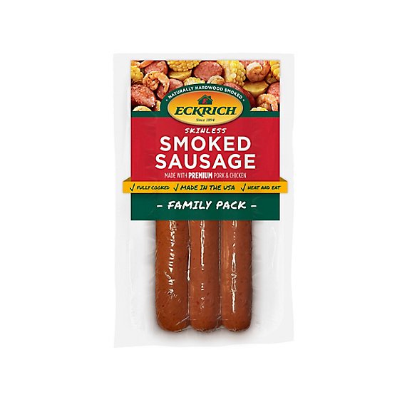 Eckrich Skinless Smoked Sausage - 42 Oz