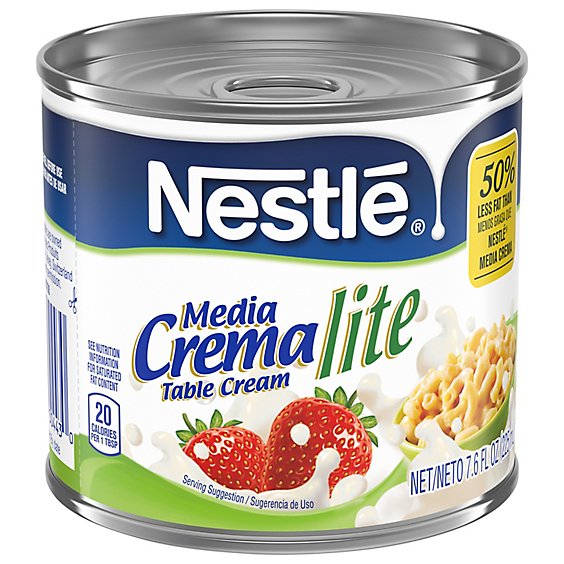 Nestle Media Crema Table Cream Lite - 7.6 Fl. Oz.