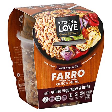 Cucina & Amore Farro Grld Veg - 7.9 Oz - Image 1