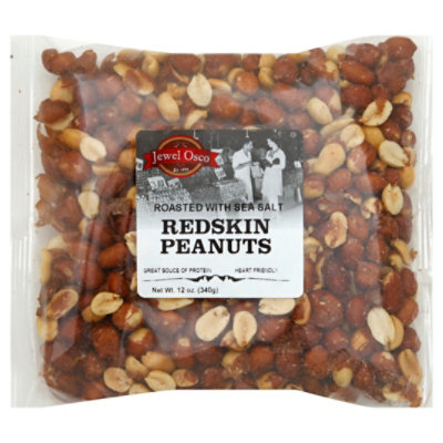 Peanuts Redskin Roasted Salted - 12 Oz - Image 1