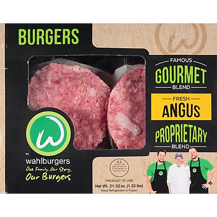 Wahlburger Beef Ground Beef Patties 80% Lean 20% Fat - 1.3 Lb - Image 2