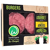 Wahlburger Beef Ground Beef Patties 80% Lean 20% Fat - 1.3 Lb - Image 1