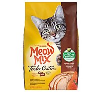 Meow Mix Tender Centers Cat Food Dry With Vitality Bursts Salmon & Turkey - 48 Oz