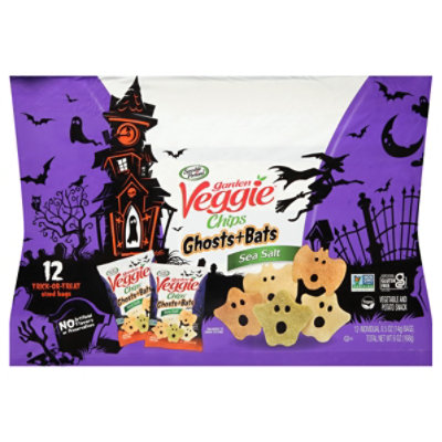 Sensible Portions Sea Salt Veggie Ghosts And Bats Chips - 6 Oz