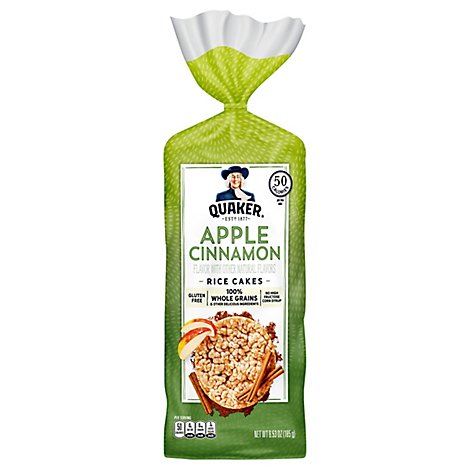 Quaker Rice Cake Apple Cinnamon - 6.53 Oz