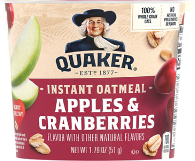 Quaker Wc Apl Crnbry Oatmeal - 1.79 Oz - Image 2