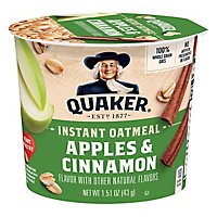Quaker Oatmeal Apple Cinnamon Instant Express Cups - 1.51 Oz - Image 1