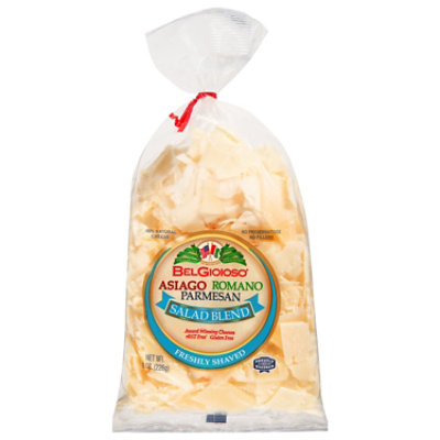 BelGioioso Salad Blend with Asiago Romano & Parmesan Cheese Bag - 8 Oz - Image 1