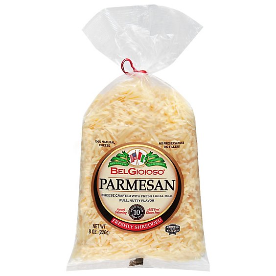 BelGioioso Cheese Freshly Shredded Parmesan Twist Tie Bag - 8 Oz
