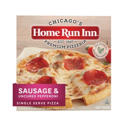Home Run Inn Pizza 6 Inch Sausage & Pepperoni Frozen - 9 Oz