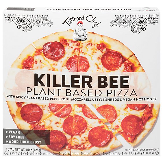 Tattoed Chef Killer Bee Plant Based Pizza - 15 Oz