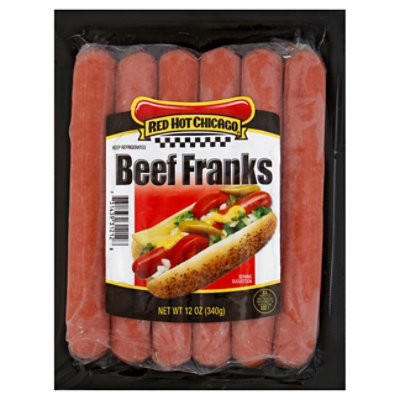 Red Hot Chicago Beef Franks - 12 Oz - Jewel-Osco