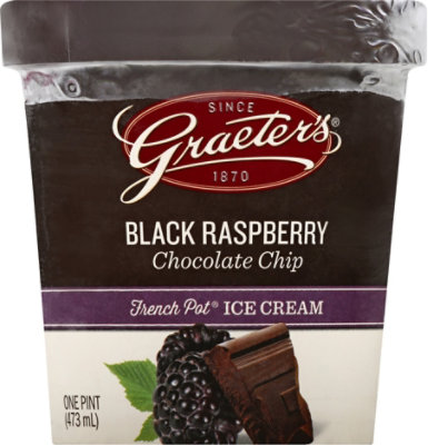 Graeters Black Raspberry Chocolate Ice Cream - 16 Oz - Image 2