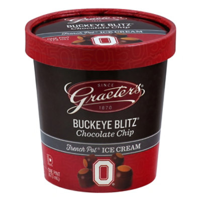 Graeters Buckeye Blitz Ice Cream - 16 Oz - Image 3