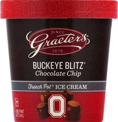 Graeters Buckeye Blitz Ice Cream - 16 Oz - Image 2