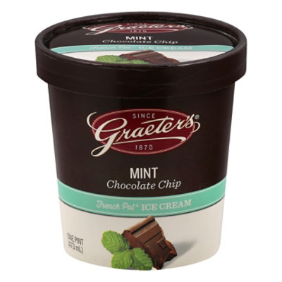 Graeters Mint Chocolate Chip Ice Cream - 16 Oz - Image 3