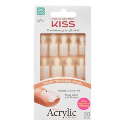 Kiss Salon Acrylic Natural - Brief Encounter, 28 Ct - Each - Image 3