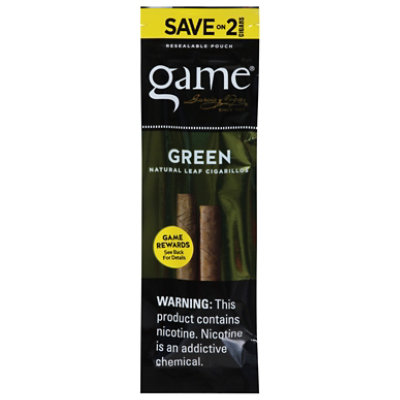 Game Cigarillo 2 Count Green - 2 Count - Image 2
