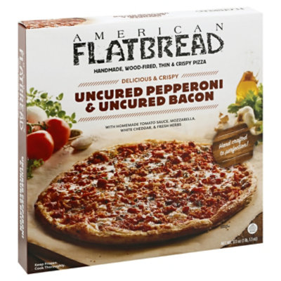 American Flatbread Pizza Uncured Pepperoni & Uncured Bacon Frozen - 17.1 Oz - Image 1