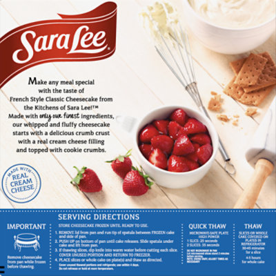 Sara Lee Cheesecake French Whipped & Fluppy Classic - 23.5 Oz - Image 6