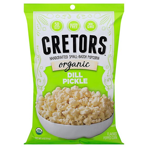 Gh Cretors Popcorn Dill Pickle Organic - 4 Oz