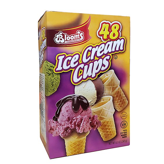 Blooms Plain Ice Cream Cups - 6.8 Oz