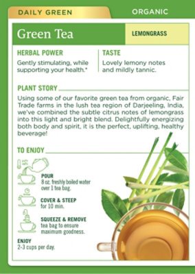 Traditiona Tea Grn Lemongras - 16 Count - Image 3