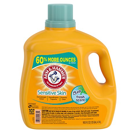 Arm Hammer Sensitive Skin Dual He, Arm And Hammer Detergent