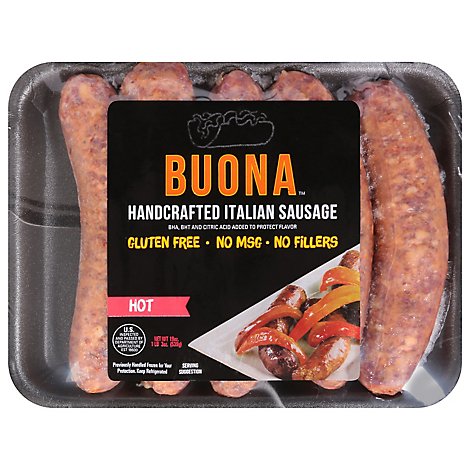 Buona Beef Hot Italian Sausage - 19 Oz