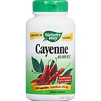 Natures Way Cayenne Pepper 40 - 180 Count - Image 2