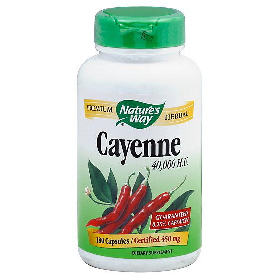 Natures Way Cayenne Pepper 40 - 180 Count