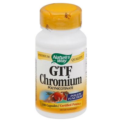 Natures Way Gtf Chromium 200 - 100 Count - Image 1