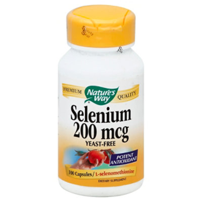 Natures Way Supplement Selenium 200mcg - 100 Count - Image 1