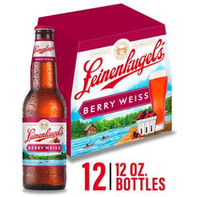 Leinenkugels Berry Weiss Craft Fruit Wheat Beer 4.7% ABV Bottles - 12-12 Fl. Oz. - Image 1