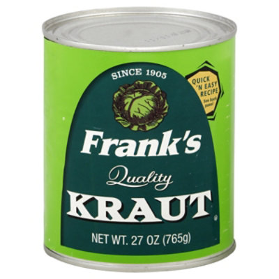 Franks Kraut Sauerkraut - 27 Oz