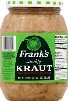 Franks Kraut Sauerkraut - 32 Oz - Image 2