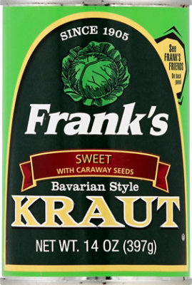 Franks Bavarian Style Kraut Sauerkraut - 14 Oz - Image 2
