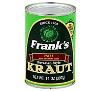 Franks Bavarian Style Kraut Sauerkraut - 14 Oz