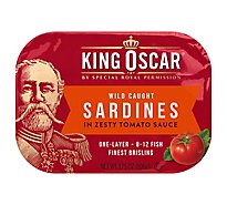 King Oscar Sardines In Tomato - 3.75 Oz
