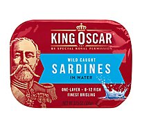 King Oscar Sardines In Water - 3.75 Oz
