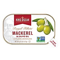 King Oscar Skinless Boneless Royal Filet Mackrl In Olv Oil Canned - 4.5 Oz - Image 2