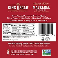 King Oscar Skinless Boneless Royal Filet Mackrl In Olv Oil Canned - 4.5 Oz - Image 4