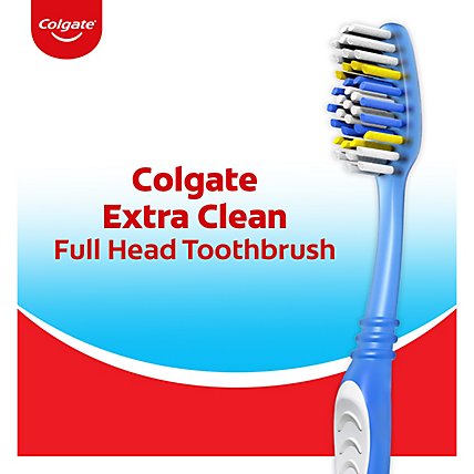 Colgate Extra Clean Manual Toothbrush Full Head Soft - 6 Count - Image 2