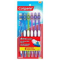 Colgate Extra Clean Manual Toothbrush Full Head Soft - 6 Count - Image 1
