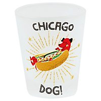 Ch Hot Dog Glitter Shotglass - 1 Each - Image 1