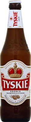 Tyskie Gronie Beer Import Pale Lager 5% ABV Bottle - 16.9 Fl. Oz. - Image 2