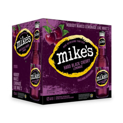 Mikes Hard Beverage Malt Lmnade Blk Chry - 12-12 Fl. Oz. - starmarket