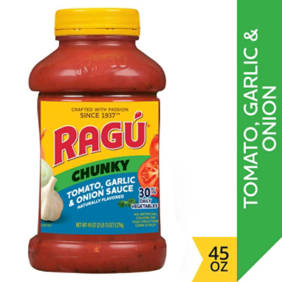 Ragu Chunky Tomato Garlic and Onion Pasta Sauce - 45 Oz - Image 1