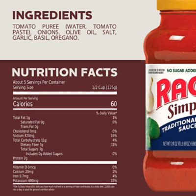 Ragu Simply Traditional Pasta Sauce - 24 Oz - Image 4