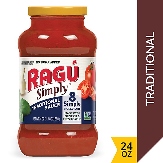 Ragu Simply Traditional Pasta Sauce - 24 Oz
